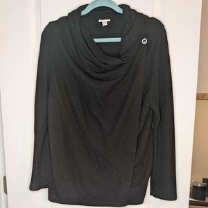 LulaRoe Black Women's Wrap Sweater Size L